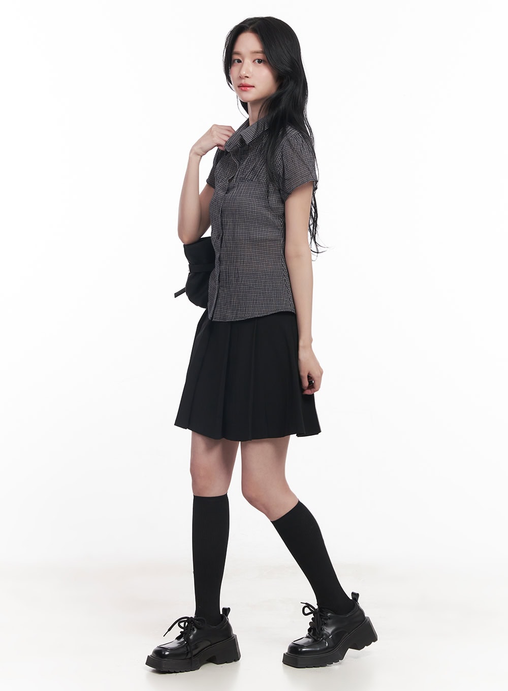 Classic Pleated Midi Skirt CY526